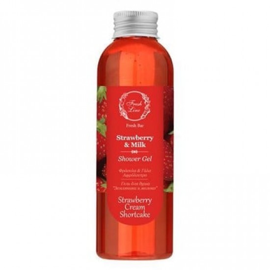FRESH LINE STRAWBERRY & MILK SHOWER GEL 200ML