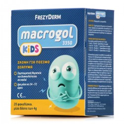 Frezyderm Macrogol Kids (3350) Σκόνη για Συμπτωματική Θεραπεία Δυσκοιλιότητας σε Παιδιά, 20x4gr