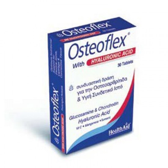 HEALTH AID - Osteoflex Hyaluronic Acid, Για ευλύγιστες αρθρώσεις και ελαστικό δέρμα, 30 TABS HEALTH AID - Osteoflex Hyaluronic Acid, Για ευλύγιστες αρθρώσεις και ελαστικό δέρμα, 30 TABS