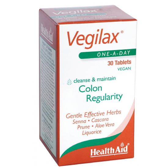 HEALTH AID - Vegilax Regular Colon, 30Tabs