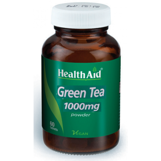 HEALTH AID - Green Tea 1000 mg, 60Tabs HEALTH AID - Green Tea 1000 mg, 60Tabs