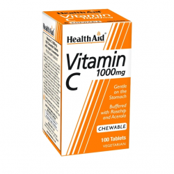 Health Aid Vitamin C 1000mg 100 Μασώμενες Ταμπλέτες