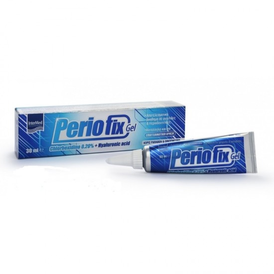 INTERMED Periofix Gel 0.20% Επούλωση & Αντισηπτική Προστασία της Στοματικής Κοιλότητας 30ml INTERMED Periofix Gel 0.20% Επούλωση & Αντισηπτική Προστασία της Στοματικής Κοιλότητας 30ml