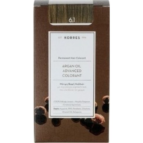 KORRES - Argan Oil Advanced Colorant 50ml - 6.1 ΞΑΝΘΟ ΣΚΟΥΡΟ ΣΑΝΤΡΕ