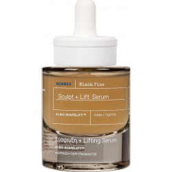 KORRES ΜΑΥΡΗ ΠΕΥΚΗ SCULPT + LIFT SERUM ΠΡΟΣΩΠΟΥ ΓΙΑ ΣΥΣΦΙΞΗ 30ML
