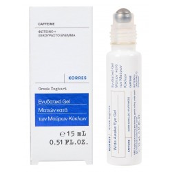 Korres Greek Yoghurt Wide Awake Gel Ματιών για Ενυδάτωση Μαύρους Κύκλους και Σακούλες 15ml