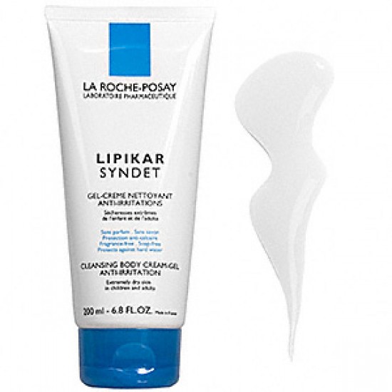 LA ROCHE POSAY - LIPIKAR SYNDET Καθαριστικό για πρόσωπο και σώμα χωρίς σαπούνι 200ml