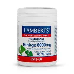 LAMBERTS GINKGO 6000MG 60 TABLETS