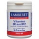 Lamberts Vitamins D3 & K2 Βιταμίνη για Ενίσχυση του Ανοσοποιητικού και Υγεία των Οστών 2000iu 90mcg 90 κάψουλες