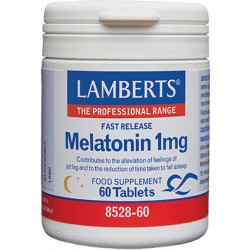 Lamberts Melatonin 1mg Συμπλήρωμα για τον Ύπνο 60 ταμπλέτες