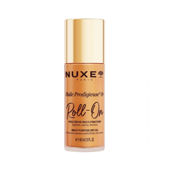 Nuxe Huile Prodigieuse Or Roll-On Multi-Purpose Dry Oil Ιριδίζον Ξηρό Λάδι για Πρόσωπο Σώμα Μαλλιά 60ml