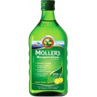 Moller's Μουρουνέλαιο Lemon Παραδοσιακό Μουρουνέλαιο σε Υγρή Μορφή με Γεύση Λεμόνι, 250ml