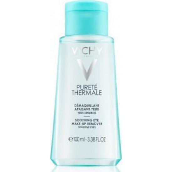 Vichy Purete Thermale Soothing Eye Make-Up Remover Ντεμακιγιάζ Ματιών για Ευαίσθητα Mάτια, 100ml