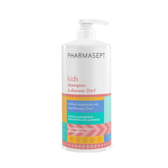 Pharmasept Kids 2in1 Shampoo & Shower Παιδικό Σαμπουάν & Αφρόλουτρο σε Μορφή Gel 1000ml