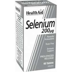 HEALTH AID - Selenium 200μg για την καλή υγεία του ανοσοποιητικού συστήματος και του θυροειδή 60 ταμπλέτες