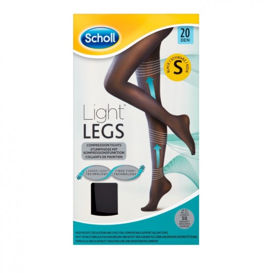 Dr.Scholl - Light Legs Καλσόν Διαβαθμισμένης συμπίεσης 20 Den Black - Small