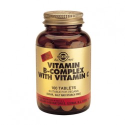 Solgar - B-COMPLEX with Vitamin C, 100 tabs