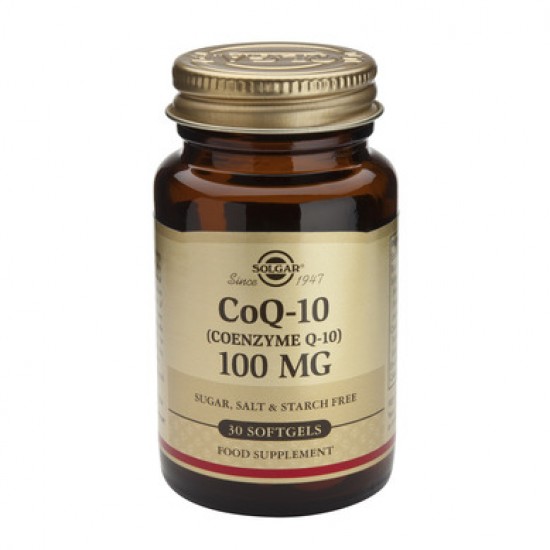 Solgar - Coenzyme Q-10 100mg, 30 Softgels Solgar - Coenzyme Q-10 100mg, 30 Softgels