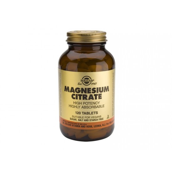 Solgar - Magnesium Citrate 200mg - 120 tablets