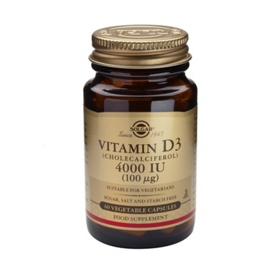Solgar - Vitamin D3 4000 IU - 60 veg. caps Solgar - Vitamin D3 4000 IU - 60 veg. caps
