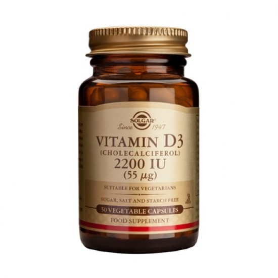 Solgar - Vitamin D3 2200 IU - 50 veg.caps