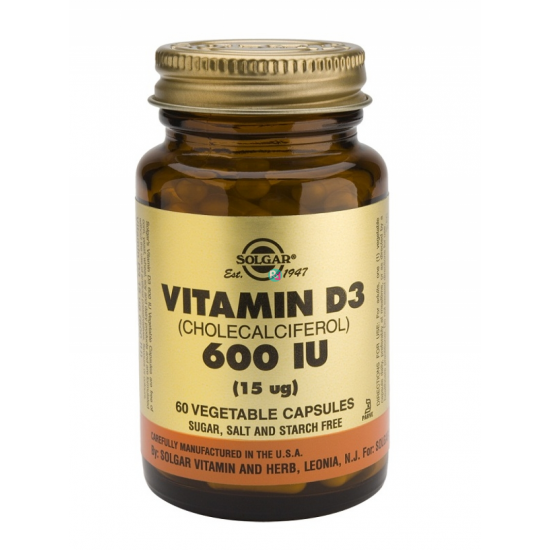 Solgar - Vitamin D3 600 IU - 60 veg.caps Solgar - Vitamin D3 600 IU - 60 veg.caps