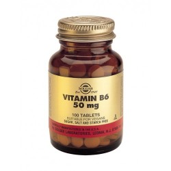Solgar - Vitamin B-6, 50 / 100mg, 100 veg.caps / 100 tabs