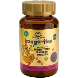 Solgar - Kangavites Multivitamin & Mineral Formula, 60 Chewable tablets (Berry & Tropical flavor) - Berry