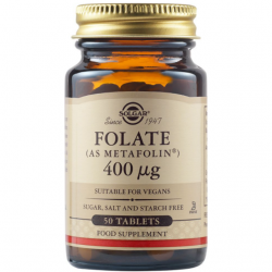 SOLGAR FOLATE 400MCG METAFOLIN 50TABS