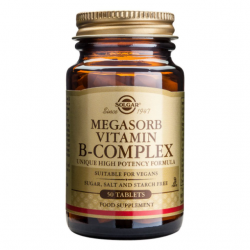 SOLGAR MEGASORB VITAMIN B-COMPLEX 50TABS