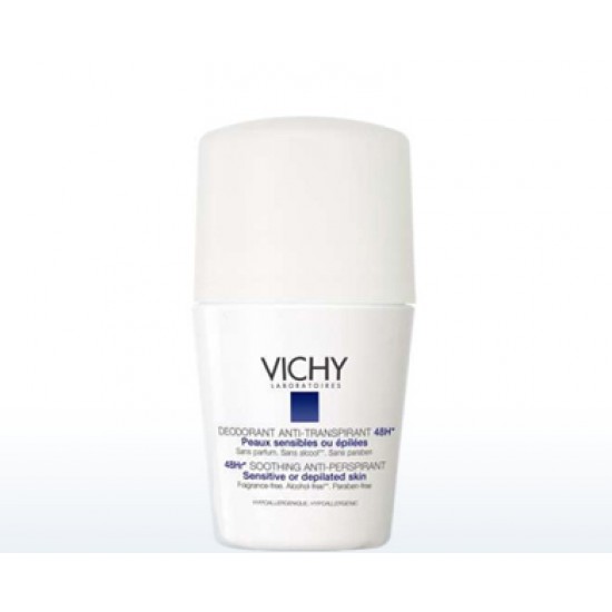 VICHY DÉODORANT 48h ΑΠΟΣΜΗΤΙΚΗ ΦΡΟΝΤΙΔΑ Roll-on ΓΙΑ ΕΥΑΙΣΘΗΤΕΣ H ΑΠΟΤΡΙΧΩΜΕΝΕΣ ΕΠΙΔΕΡΜΙΔΕΣ 50ml