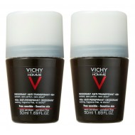 VICHY SET: HOMME Αποσμητικο 1+1 δώρο! (με έκπτωση -50% στο δεύτερο προϊόν) Homme Deodorant 48h Προστασία Απο Την Εφίδρωση 2x50ml