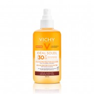 VICHY Ideal Soleil Enhanced Tan Protective Solar Water SPF30 Αντηλιακό Νερό για Λαμπερό Μαύρισμα με Βήτα Καροτίνη 200ml