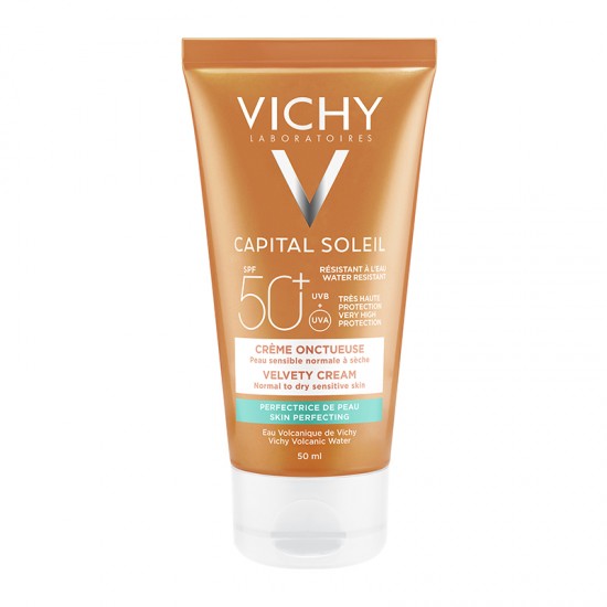 Vichy Capital Soleil Velvety Cream Αδιάβροχη Αντηλιακή Κρέμα Προσώπου SPF50 50ml Vichy Capital Soleil Velvety Cream Αδιάβροχη Αντηλιακή Κρέμα Προσώπου SPF50 50ml