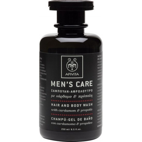 APIVITA - MENS CARE Σαμπουάν - Αφρόλουτρο με κάρδαμο & πρόπολη 250ml APIVITA - MENS CARE Σαμπουάν - Αφρόλουτρο με κάρδαμο & πρόπολη 250ml