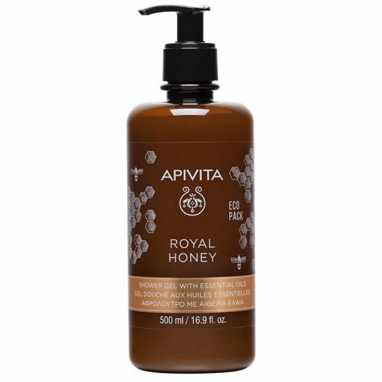 Apivita Royal Honey Shower Gel - Κρεμώδες Aφρόλουτρο με Aιθέρια Έλαια 500ml Apivita Royal Honey Shower Gel - Κρεμώδες Aφρόλουτρο με Aιθέρια Έλαια 500ml