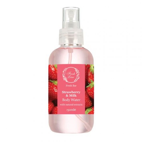 FRESH LINE STRAWBERRY & MILK BODY WATER 150ML
