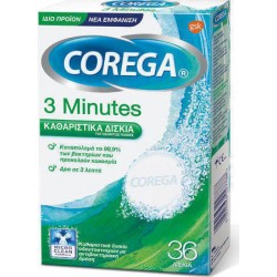 GlaxoSmithKline - Corega 3 Minutes for Dentures 36 Cleansers Tablets
