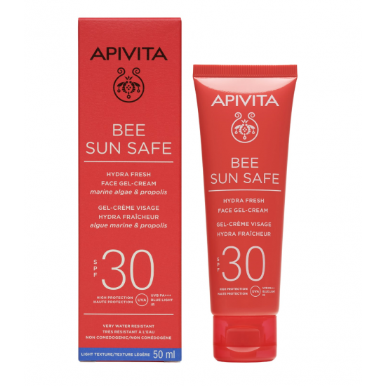 Apivita Bee Sun Safe Hydra Fresh Ενυδατική Κρέμα Gel Προσώπου SPF30, 50ml