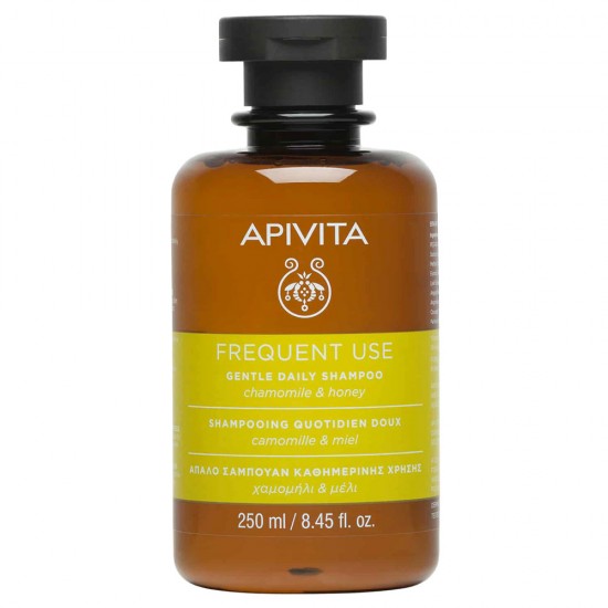 APIVITA - Holistic Hair Care Gentle Daily Σαμπουάν ήπιου καθαρισμού με Χαμομήλι & Μέλι 250ml