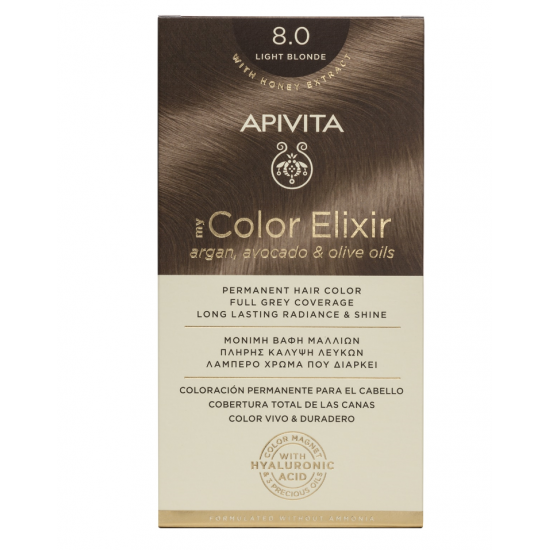 APIVITA - My Color Elixir Argan, Avocado & Olive Oils - 8.0 Ξανθό Ανοιχτό