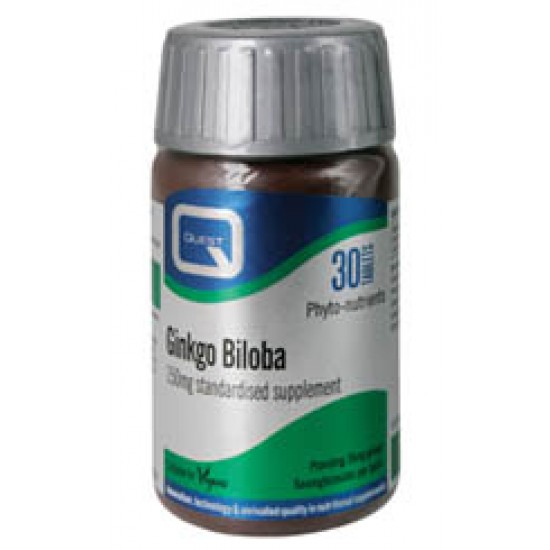Quest - GINKGO BILOBA 150mg Extract, 30 tabs Quest - GINKGO BILOBA 150mg Extract, 30 tabs