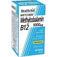 HEALTH AID - Methylcobalamin Metcobin B12 1000mg 60 ταμπλέτες