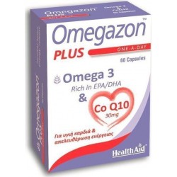 HEALTH AID - OMEGAZON PLUS (Omega 3 & CoQ10) 60 caps