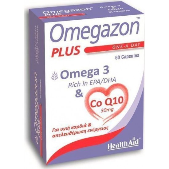 HEALTH AID - OMEGAZON PLUS (Omega 3 & CoQ10) 60 κάψουλες HEALTH AID - OMEGAZON PLUS (Omega 3 & CoQ10) 60 κάψουλες