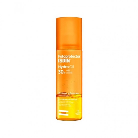 ISDIN Fotoprotector Hydro Oil SPF30 - Αντηλιακό σώματος που ενισχύει το μαύρισμα, 200ml