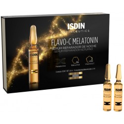 Isdin Isdinceutics Flavo-C Melatonin Repair Night Serum-Βραδινός Ορός Επαναφοράς, 10ampx2ml