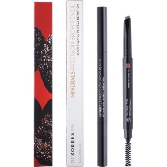 KORRES - EYES MINERALS Precision Brow Pencil Μολύβι Φρυδιών 2 όψεων 0.2gr - 02 Medium Shade KORRES - EYES MINERALS Precision Brow Pencil Μολύβι Φρυδιών 2 όψεων 0.2gr - 02 Medium Shade