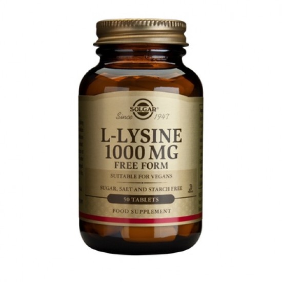 Solgar - L-Lysine 1000mg 50 tablets Solgar - L-Lysine 1000mg 50 tablets