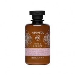 APIVITA - ROSE PEPPER Shower gel with Essential Oils, 300ml